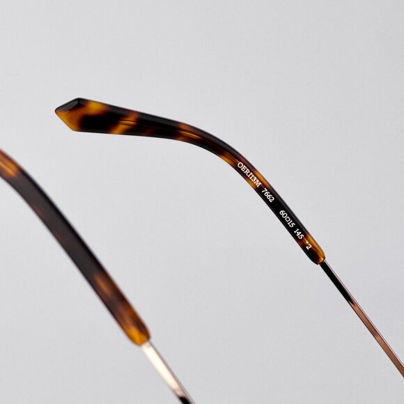 Off-White MIAMI Women Sunglasses Gold Oval Frame Camel Lenses | Model OERI13M - Picture 8 of 9